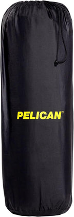 Pelican Self Inflating Sleeping Pad w/Pillow & Arm Rest, Camping Gear - Waterproof Foldable Lightweight Air Mattress - Memory Foam Sleeping Mat for Hiking, Backpacking - Travel Accessories - Black