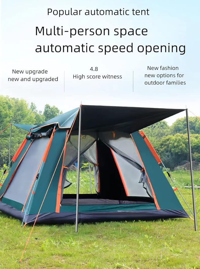 2-3 People Backpacking Tent Outdoor Camping 4 Season Winter Skirt Tent Double Layer Waterproof Hiking Survival