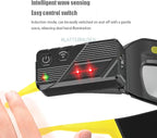 LED Intelligent Sensing Headlight, Type-C Fast Charging, Equipped with Motion Sensor and Touch Control, 3.9-inch Detection Range, Suitable for Outdoor Maintenance and Camping use (Blue)