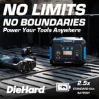 DieHard Portable Power Station 300-Watt (600-Watt Peak) 288.6Wh - Solar Generator (Solar Panel Optional), for Home Backup, Weather Emergencies, Outdoor Recreation, Jobsite and more