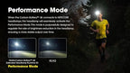 Nitecore Carbon Battery 6K Kit Headlamp Runtime Extender for NU40, NU43, NU45, NU50, and HC65 UHE Headlamps