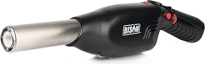 BISON AIRLIGHTER 420 | Cordless Fire Starter | Camping Essential | Torch Lighter | Perfect for Fire Pits, Camping, Charcoal Grills, Fireplaces, and Wood Stoves | Refillable Butane with Built-In Blower