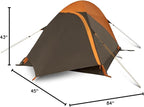 Kelty Grand Mesa 2P or 4P Backpacking Tent – 3 Season Camping, Thru Hiking Shelter, Aluminum Pole Frame, Single Door + Vestibule, 2024 Model