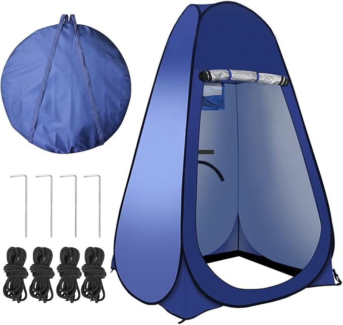Pop Up Tent Upgrade Privacy Shower Tent Portable Outdoor Sun Shelter for Toilet Camping Biking Beach with Carry Bag | Upgrade, Privacy, Outdoor, Sun Shelter, for Toilet, Camping, Biking, Beach, with Carry Bag