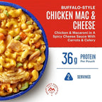 Mountain House Buffalo-Style Chicken Mac & Cheese Freeze-Dried Food for Camping, 12 Servings, 30-Year Shelf-Life