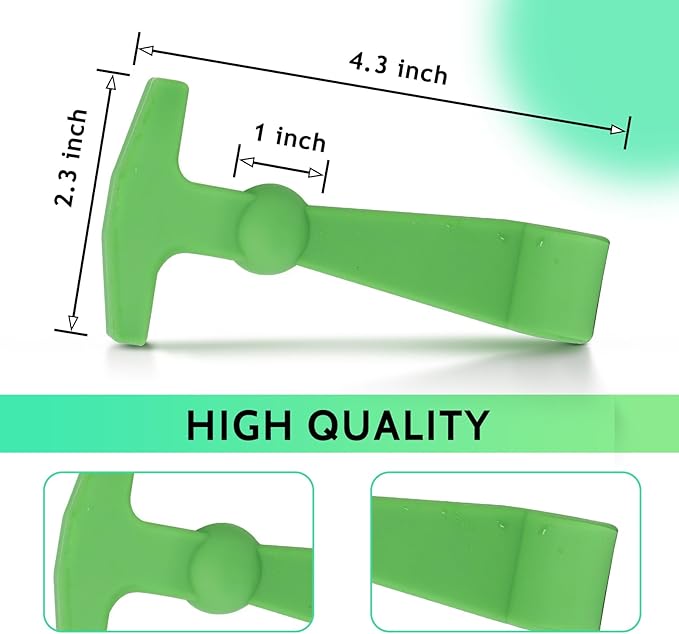 Poweka Cooler Latches Replacement for Yeti, RTIC, Lid Latch Parts(2 Pack) Compatible with Yeti Coolers T-Latches Made of Premium Hard Durable Rubber