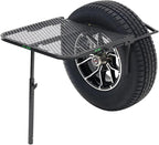 Tire Table Medium Aluminum Camping Table for Camp, Travel, Tailgating, Overlanding and Outdoor Work | Easily Holds 50 Pounds | Installs Within Seconds | 29" x 23" x 1.5"