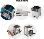 REDCAMP Wood Burning Folding Camp Stove Stainless Steel Grill, Portable Collapsible Backpacking Stove Survival Rocket Stove for Hiking Outdoor Tent Camping Picnic BBQ, Samll