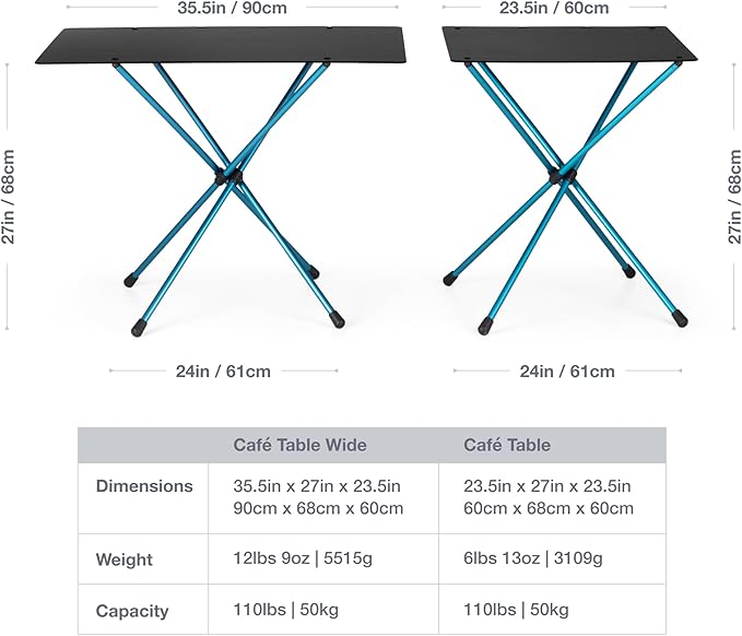 Helinox Café Table Wide Portable Outdoor Dining Table