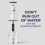 Outback Water Filter Replacement Kit for Gravity Fed Emergency Drinking System - Extra Water Filtration for Survival, Off-Grid, Disaster Preparedness, & Camping Gear, Bug Out Kit