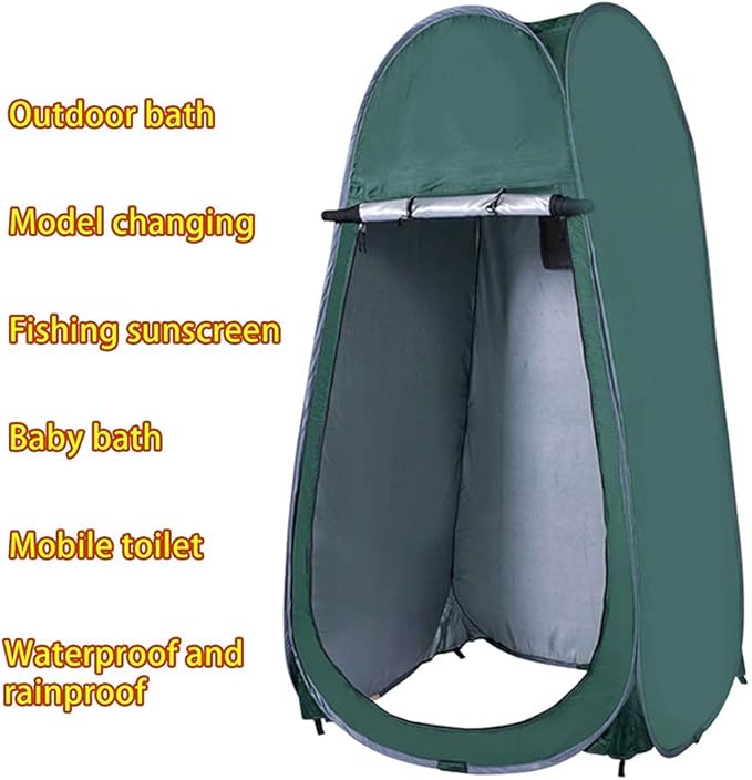 Camping Tent,Shower Tent, Outdoor Shower Privacy Tent Shower Tent Dressing Tent, Waterproof Portable Up Toilet Tents for 95 x 95 x 188CM Outdoor Shower Camping