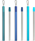 Sursip Portable Water Filter Straw Reusable Stainless Steel Outdoor Emergency Survival Gear for Camping & Hiking Travel Personal Water Purifier Filter Straw(3 Pack)