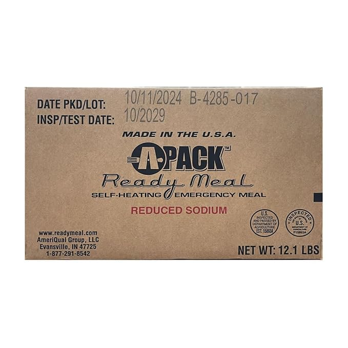 A Pack MREs – eat ready, Long Shelf Life Emergency Food Supply, Military-Grade Quality 2029 Inspection