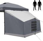 KAMPKEEPER 2 Person Canopy Side Tent, Camping Tent for 10x10 Canopies, Easy Up Cube Tents Gazebo Room with Mesh Window for Camping, Storage, Events(Canopy Not Included)