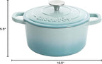 Crock-Pot Artisan Round Enameled Cast Iron Dutch Oven, 7-Quart, Blush Pink
