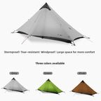 3FULGEAR Ultralight Tent for Backpacking, LANSHAN 1 Trekking Pole Tent 1 Person 3/4 Season Lightweight Easy Set Up Double Layer Shelter Waterproof Tents for Camping Hiking Outdoor Mountaineering