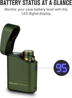 OLIGHT Baton4 Premium Edition EDC Flashlights 1300 Lumens with Type-C Charging Box, Powered By Rechargeable Battery, Small Bright Light IPX8 Waterproof for Emergencies Outdoors (OD Green)