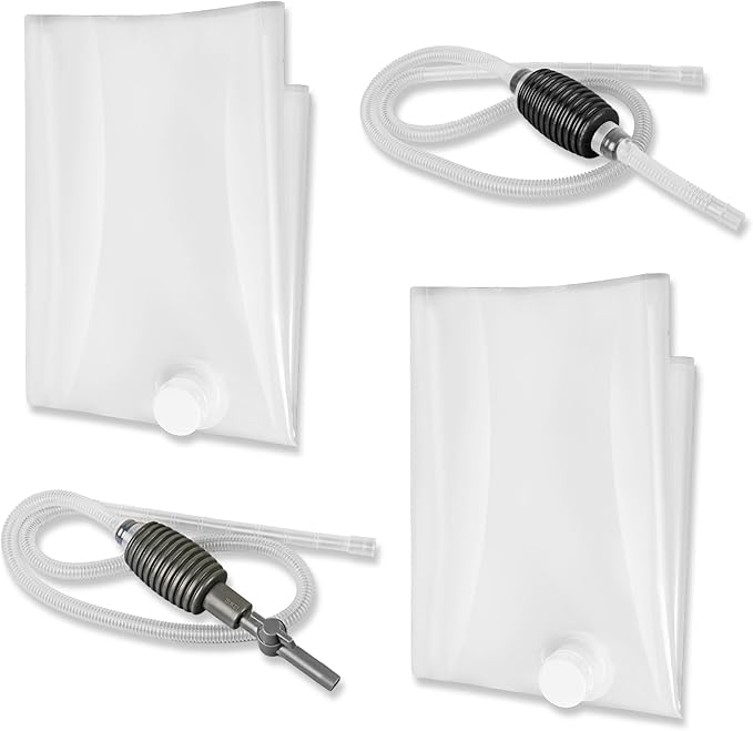 2 Pack 60 Gallon Bathtub Bladder for Emergency Water Storage, Water Storage for Disaster Preparedness, Hurricane Survival & Drinking Water, BPA-Free, Food Grade and Resuable Water Bag for Tub