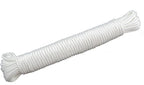 3mm Twisted Nylon Rope,Paracord All Purpose Diamond Braid Utility Rope Nylon Twine for Crafts,Tie-Downs,Camping,Indoor Outdoor Use,White(1/8inch,150ft)
