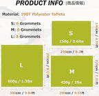 Azarxis Waterproof Camping Tent Tarp Hammock Rain Fly Footprint Ground Cloth Shelter Sunshade Beach Picnic Blanket Mat for Outdoor Camping Park Lawn