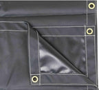 Mytee Products (2 Pack) 8' x 10' Heavy Duty Black 18oz Vinyl Utility Tarp Waterproof, Multipurpose, Cars, Boats, Campers, Pool Cover, Tent