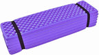 Drfeify Mattress Foam Camping Mat for Outdoor Sports Egg Cell Shape Sleeping Pad for Camping Material (Purple)