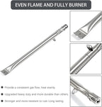 FSOGBG3005 Flame Tamers 3 Burner Grill Replacement Parts for Outdoor Gourmet Grill Parts FSODBG1204 FSODBG1205 FSODBG1200 FSOGBG3002 16201 Burner Tube 96131 Heat Shield Plates Grill Accessories