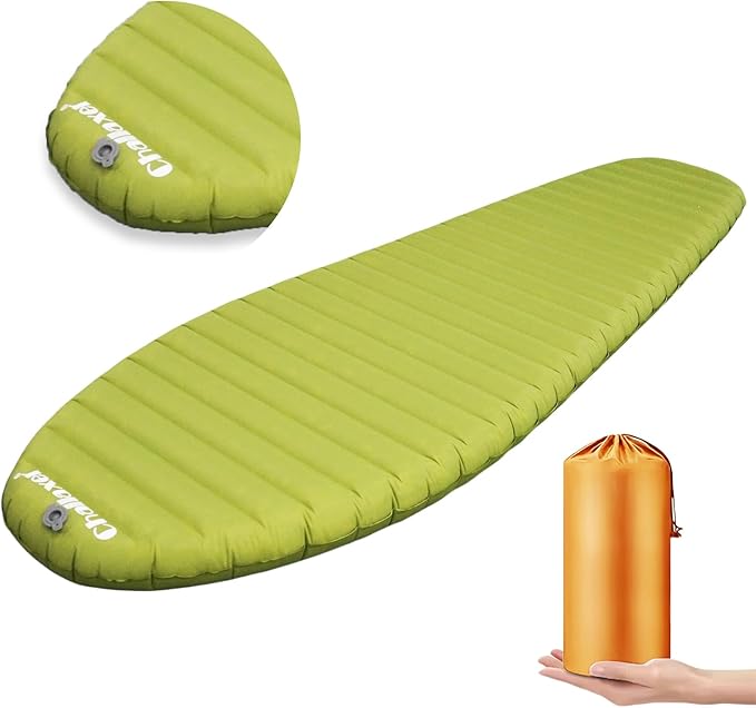 Ultralight Sleeping Pad for Camping, 74.8"x23.2" Camping Mat with Pump Sack Inflatable Sleeping Pads Compact for Camping Backpacking Hiking Traveling Tent