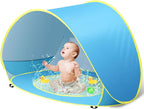 Baby Beach Tent Pop Up Beach Tents Baby Tent for Beach, Portable Shade Pool UV Protection Sun Shelter for Infant