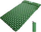 Lixada Inflatable Double Sleeping Pad with Pillow 2 Person Camping Air Mattress for Tent Outdoor Backpacking Traveling Hiking Picnic