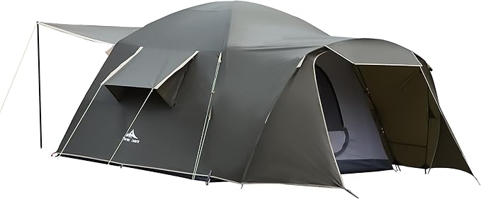 Three Bears Family Camping Tent - 6-Person Spacious Design, 3000mm Waterproof, Suitable for Road Trips/Backyards/Extended Camping Adventures in All Scenarios