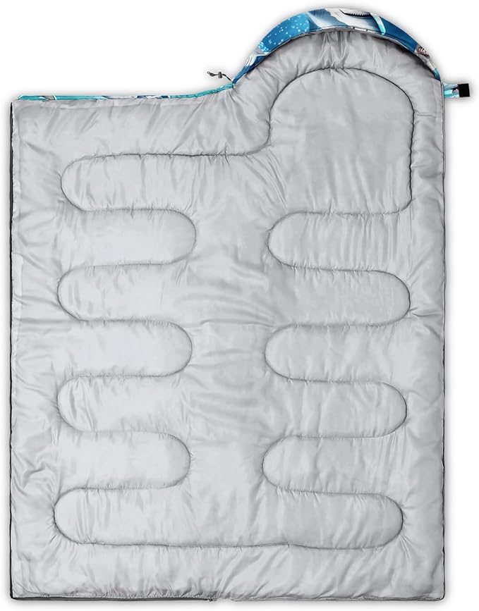 HOSIMA Dear Hunting Pattern Cold Weather Sleeping Bags for Kids Adults,Black Light Weight Waterproof Sleeping Bags for Outdoors Hiking.