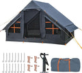 Inflatable Tents for Camping,Easy Blow Up Tent with Hand Pump,4 Seasons Waterproof Air Inflatable Camping Tent House for Family Weekend Camping