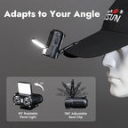 WARSUN MD9 Cap Light & Headlamp – Rechargeable 800 Lumens LED with COB, Motion Sensor, 5 Modes, Hat Clip & Bike Strap Mount, for Camping, Hiking, Repairs