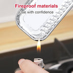 Uniflasy 60 Pack Grill Drip Pans, Aluminum Foil Drip Pan Disposable Grease Catcher Liners Compatible with Weber Genesis & Summit 400/600, SmokeFire EX4/EX6/EPX6, Replacement for Weber 6417 6498
