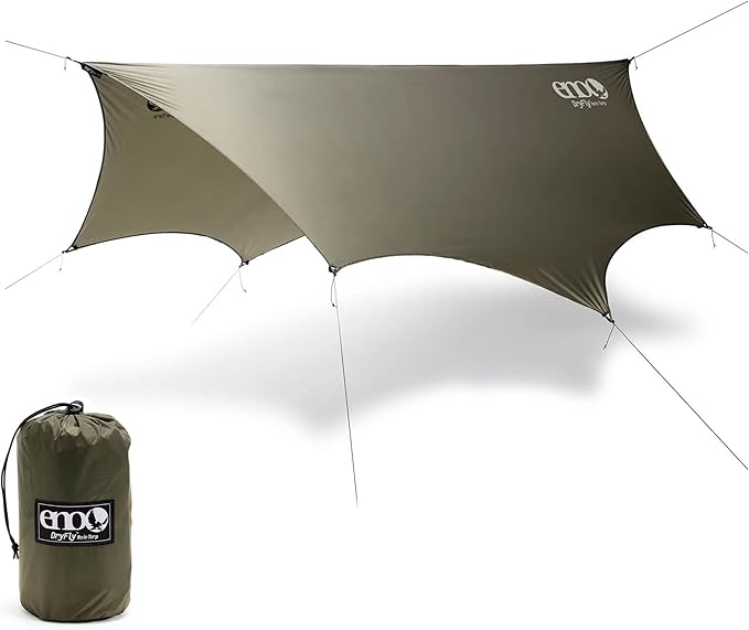 ENO, Eagles Nest Outfitters DryFly Rain Tarp, Ultralight Hammock Accessory