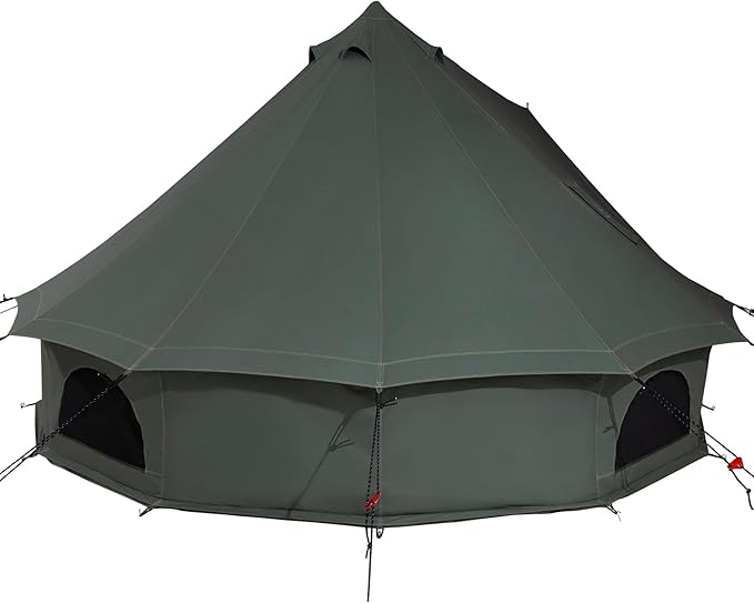 WHITEDUCK Regatta Canvas Bell Tent - w/StoveJack, Waterproof, 4 Season Luxury Camping and Glamping Yurt Tent Outdoor