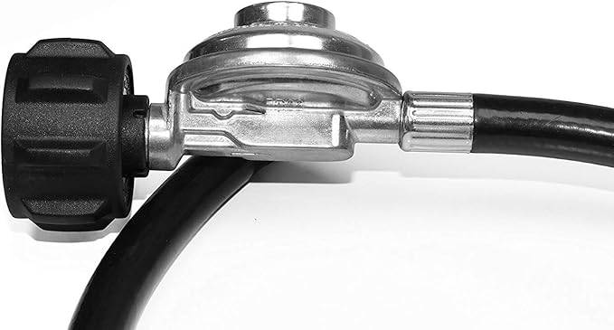 DOZYANT Propane Regulator and Hose Universal Grill Regulator Replacement Parts, QCC1 Hose and Regulator for Most LP Gas Grill Heater and Fire Pit Table, 2 Feet