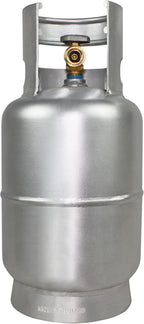 Flame King 10LB Aluminum Propane Tank with OPD Valve, Corrosion-Resistant and Rust-Free, Lightweight, Great for Marine Applications, Grills and BBQs, Camping, Fishing, & Outdoor Activities