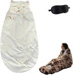 Cat Sleeping Bag - 2026 New Large Cat Shaped Plush Sleeping Bag for Adults, Adult-Size Wearable Washable Warm Blanket for Camping and Home Lounging