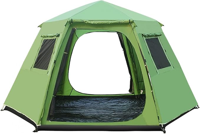 Travel Tent Outdoor Camping Tent Double Layer Waterproof Windproof Oversized Family Party Camping Tent