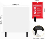 Mondoshop Fire Blanket Emergency for Home and Kitchen - 2 Pack 60"x60" Fire Blankets Fire Resistant Blanket for Camping, Grill, Car, Office, Warehouse, School, Picnic, Garages, Workshops