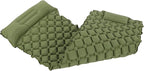 Alvinlite Sleeping Pad Air Mattress Inflatable Cushion Inflatable Camping Cushion Air Cushion Design for Traveling and Hiking(ArmyGreen)