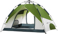 MOON LENCE Pop Up Tent 3-4 Person, 60s Instant Setup Camping Tent with 2 Doors, Water-Resistant & Windproof Dome Tent for Car Camping, Backyard, Traveling
