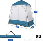 Pop Up Privacy Shower Tent, Portable Double Outdoor Camping Shower Shelter, Changing Room Instant Tent with 2 Rooms