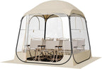 VEVOR Pop up Sports Tent, 8 Sizes Optional Clear Bubble Tent for 1-6 Person, Waterproof Outdoor Pod with Floor Mat & Top Cover, Garden Igloo Dome Tents Camping Shelter for Sports Watching
