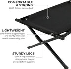 Teton Outfitter Camping Cot, Heavy-Duty Oversized Folding Cot for Adults, Comfortable Elevated Sleeping Bed, Easy Setup