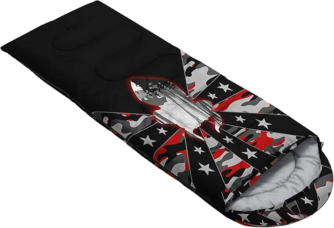 HOSIMA Butterfly Sleeping Bags for Adults and Kids for Camping,Black Gothic Ultralight Sleeping Bag for Cold Weather Summer.