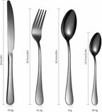 Flatware Sets Gold Cutlery Set Stainless Steel Forks Spoons Knifes Full Tableware Utensils Reusable Tableware Sets Dinnerware Set Eco Friendly Stainless Steel Decoration