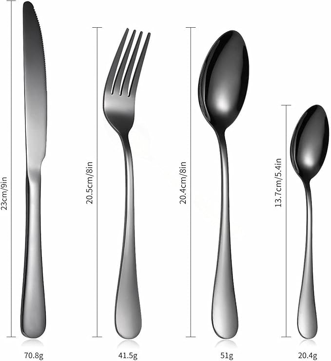 Flatware Sets Gold Cutlery Set Stainless Steel Forks Spoons Knifes Full Tableware Utensils Reusable Tableware Sets Dinnerware Set Eco Friendly Stainless Steel Decoration